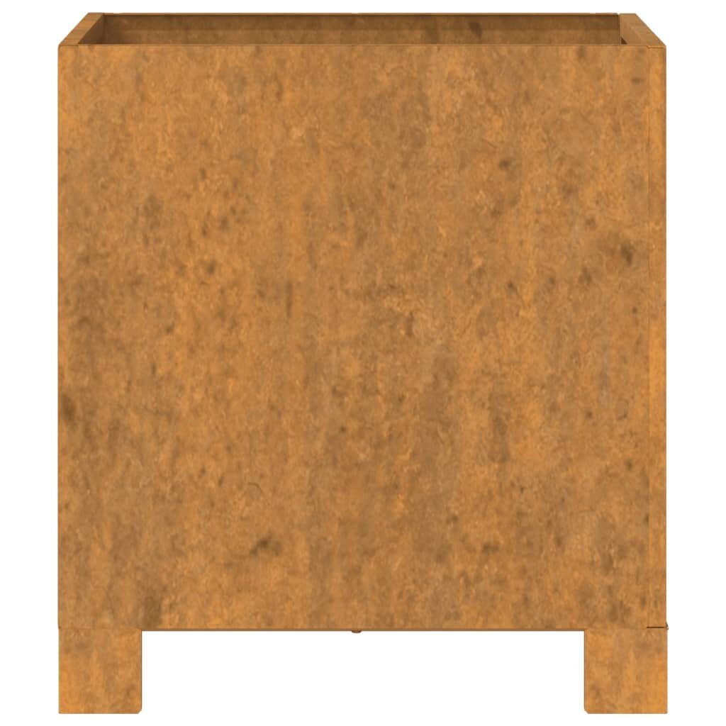 vidaXL jalgadega taimekast, rooste, 32x30x33 cm, Corten teras hind ja info | Lillekastid | kaup24.ee