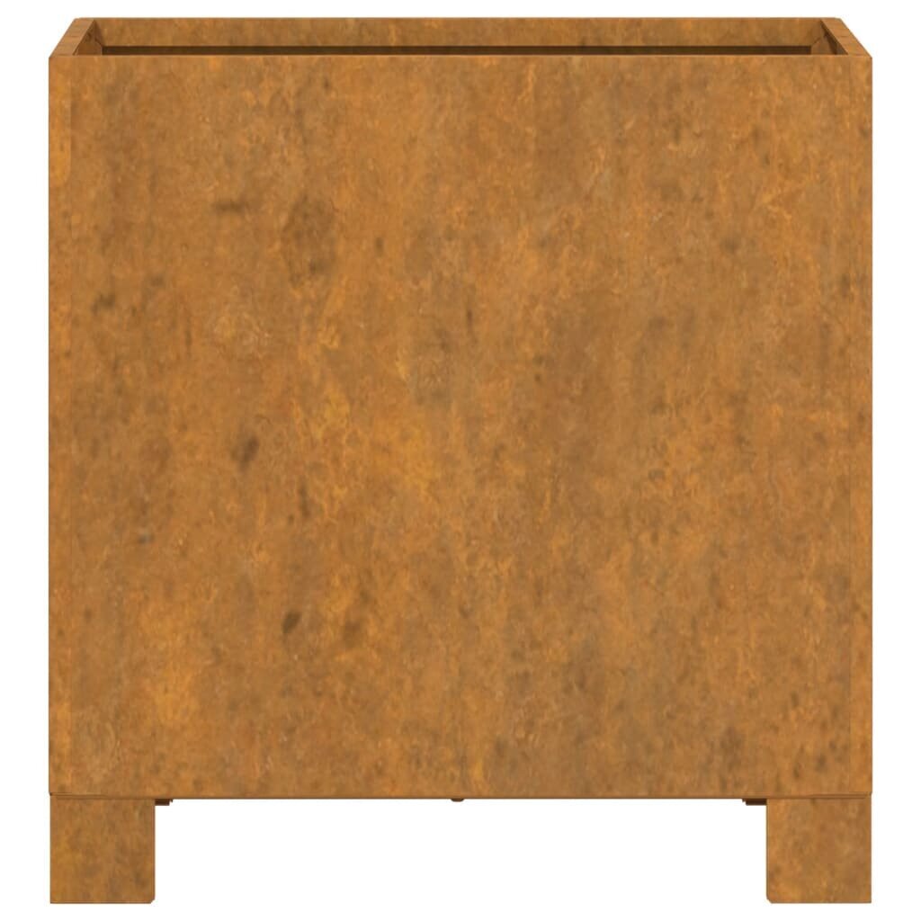 vidaXL jalgadega taimekast, rooste, 32x30x33 cm, Corten teras hind ja info | Lillekastid | kaup24.ee