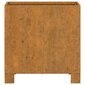 vidaXL jalgadega taimekast, rooste, 32x30x33 cm, Corten teras hind ja info | Lillekastid | kaup24.ee