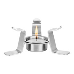 Roostevabast terasest Küünlaga tee, kohvi ja muude jookide soojendaja Stainles steel candle warmer B'001, Samaglas цена и информация | Стаканы, фужеры, кувшины | kaup24.ee