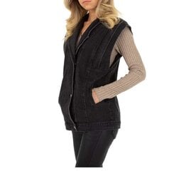 Naiste teksavest SHK Paris, must hind ja info | Naiste vestid | kaup24.ee