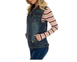 Naiste teksavest ABC Denim, sinine цена и информация | Женские жилеты | kaup24.ee