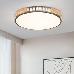 Светодиодная потолочная лампа SENFAY, коричневая, 40 см, 3000K - 6000 K, 27 W цена и информация | Потолочные светильники | kaup24.ee