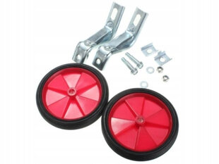 Комплект дополнительных колёс, для детского велосипеда с колёсами 20", красный цена и информация | Другие аксессуары для велосипеда | kaup24.ee