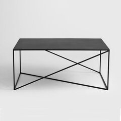 Кофейный столик Memo Metal 100 x 60, черный цена и информация | Столы-консоли | kaup24.ee