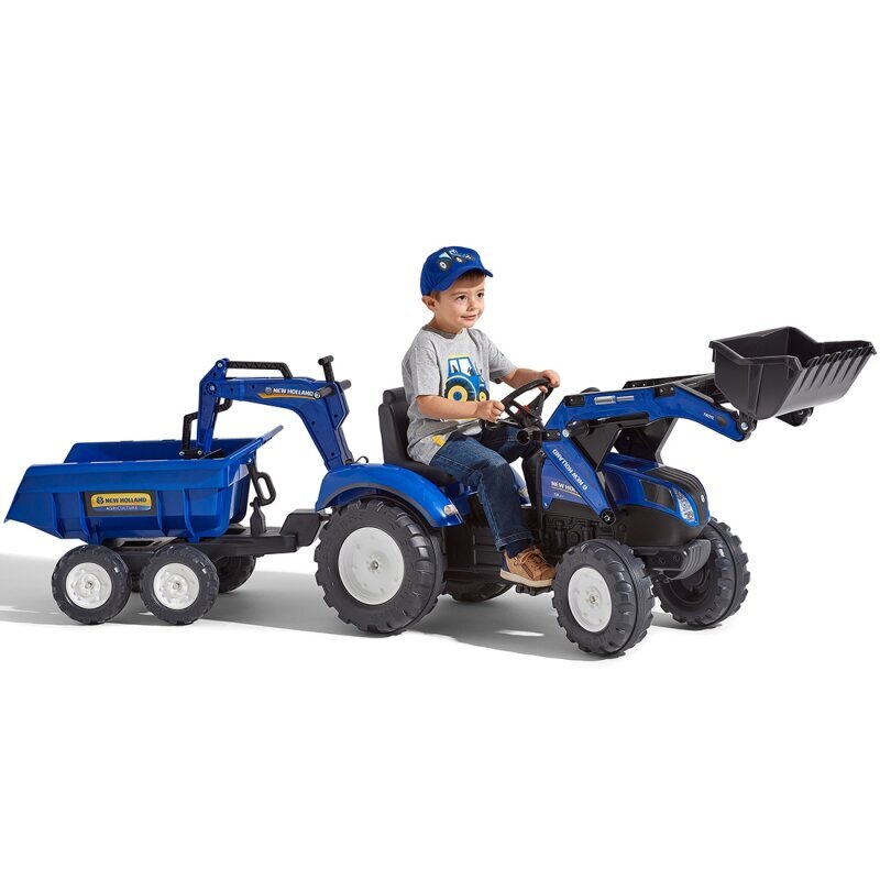 New Holland traktor koos haagisega Falk цена и информация | Poiste mänguasjad | kaup24.ee