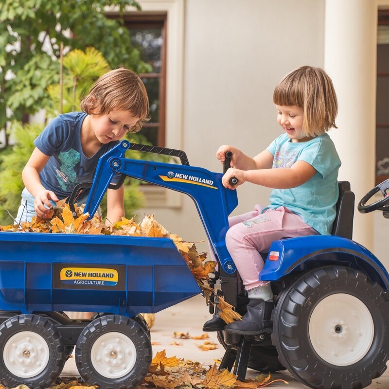 New Holland traktor koos haagisega Falk hind ja info | Poiste mänguasjad | kaup24.ee