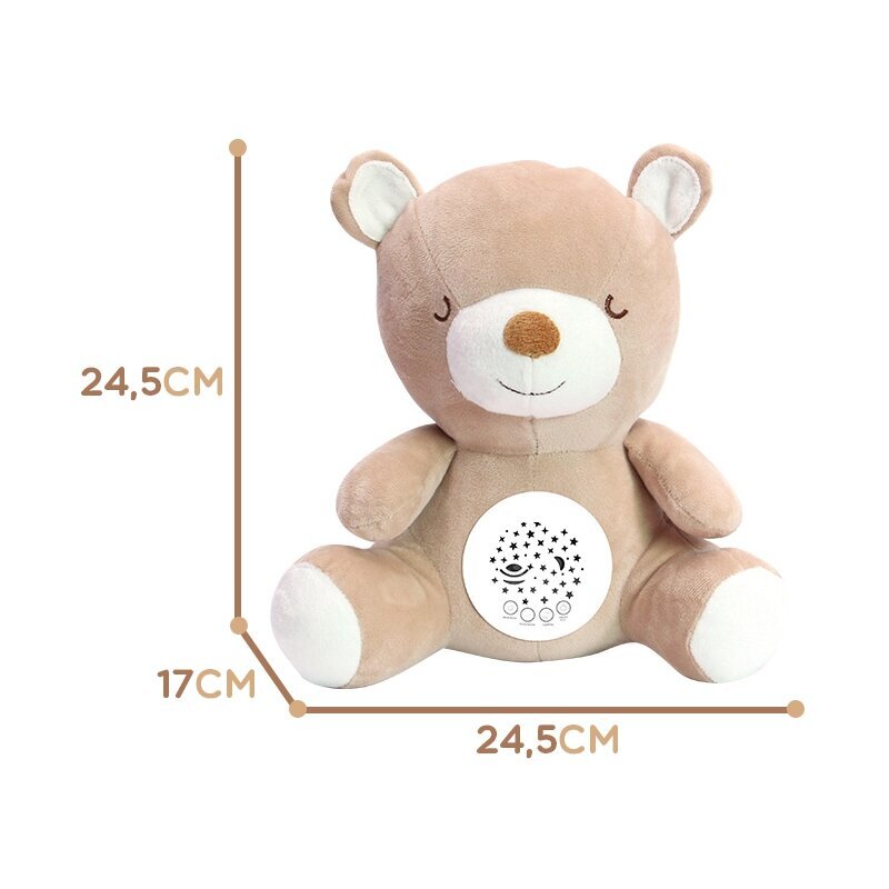 Funmuch kaisukaru koos projektori ja uinumislauluga цена и информация | Pehmed mänguasjad | kaup24.ee