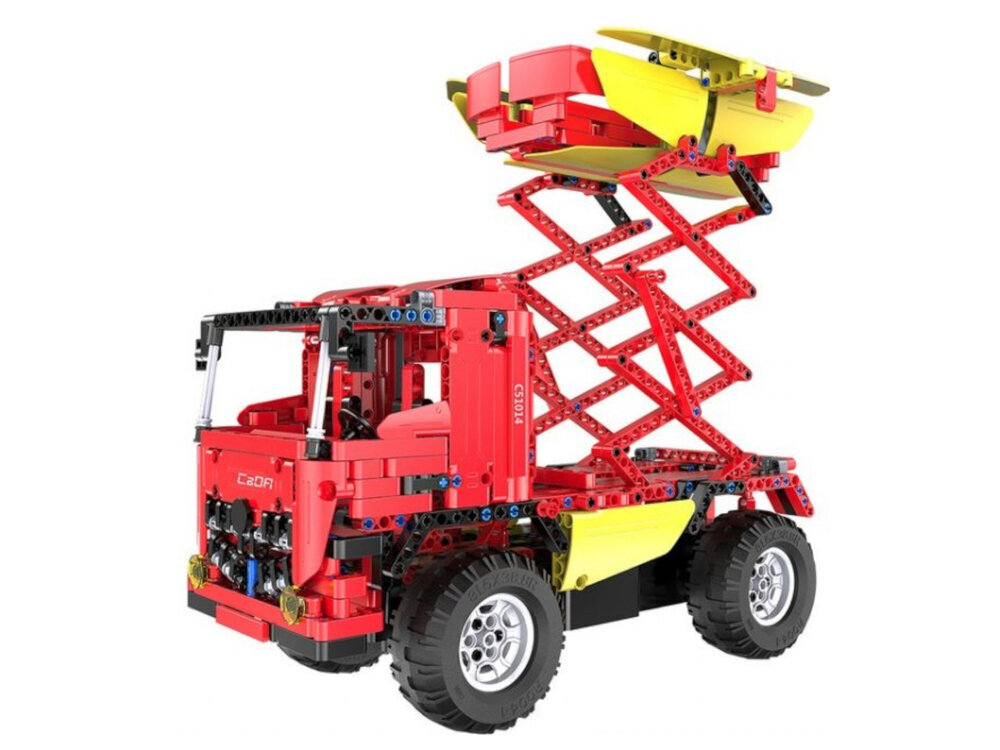 CaDA kaugjuhitav ehituskomplekt - veoauto/betoonauto, 815 tk. hind ja info | Poiste mänguasjad | kaup24.ee
