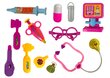 Arsti instrumentide komplekt kohvris, roosa цена и информация | Tüdrukute mänguasjad | kaup24.ee