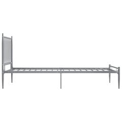 vidaXL voodiraam hall metallist 90 x 200 cm hind ja info | Voodid | kaup24.ee