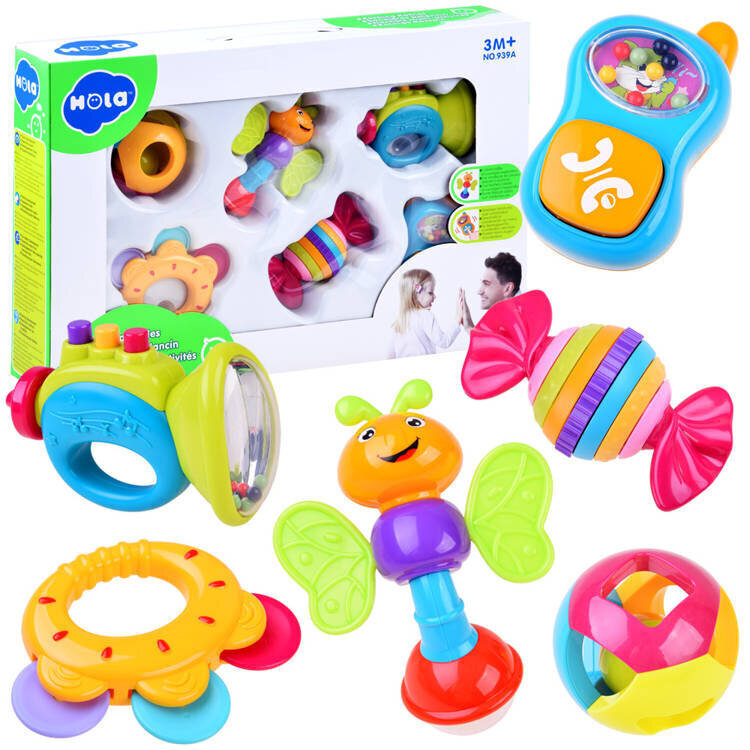 Komplekt 6 helinat, Hola цена и информация | Imikute mänguasjad | kaup24.ee
