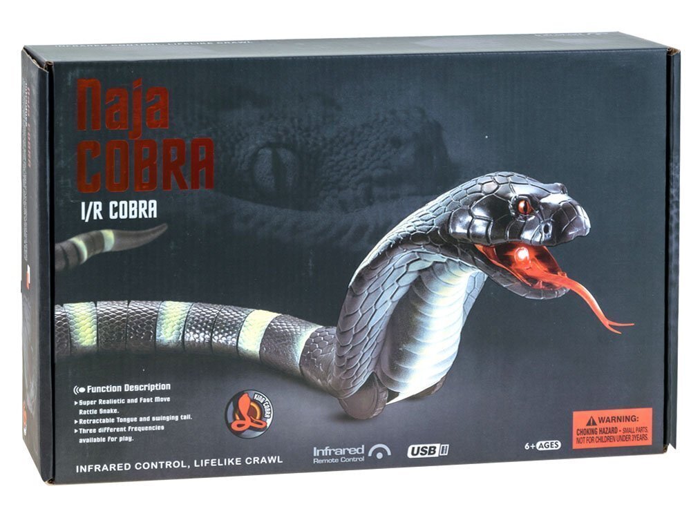 Kaugjuhitav lilla madu Cobra цена и информация | Poiste mänguasjad | kaup24.ee