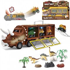 Dinosaurusauto koos kaatri ja autodega, Woopie цена и информация | Игрушки для мальчиков | kaup24.ee