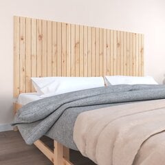 vidaXL seinale kinnitatav voodipeats, 204x3x90 cm, männipuit цена и информация | Кровати | kaup24.ee