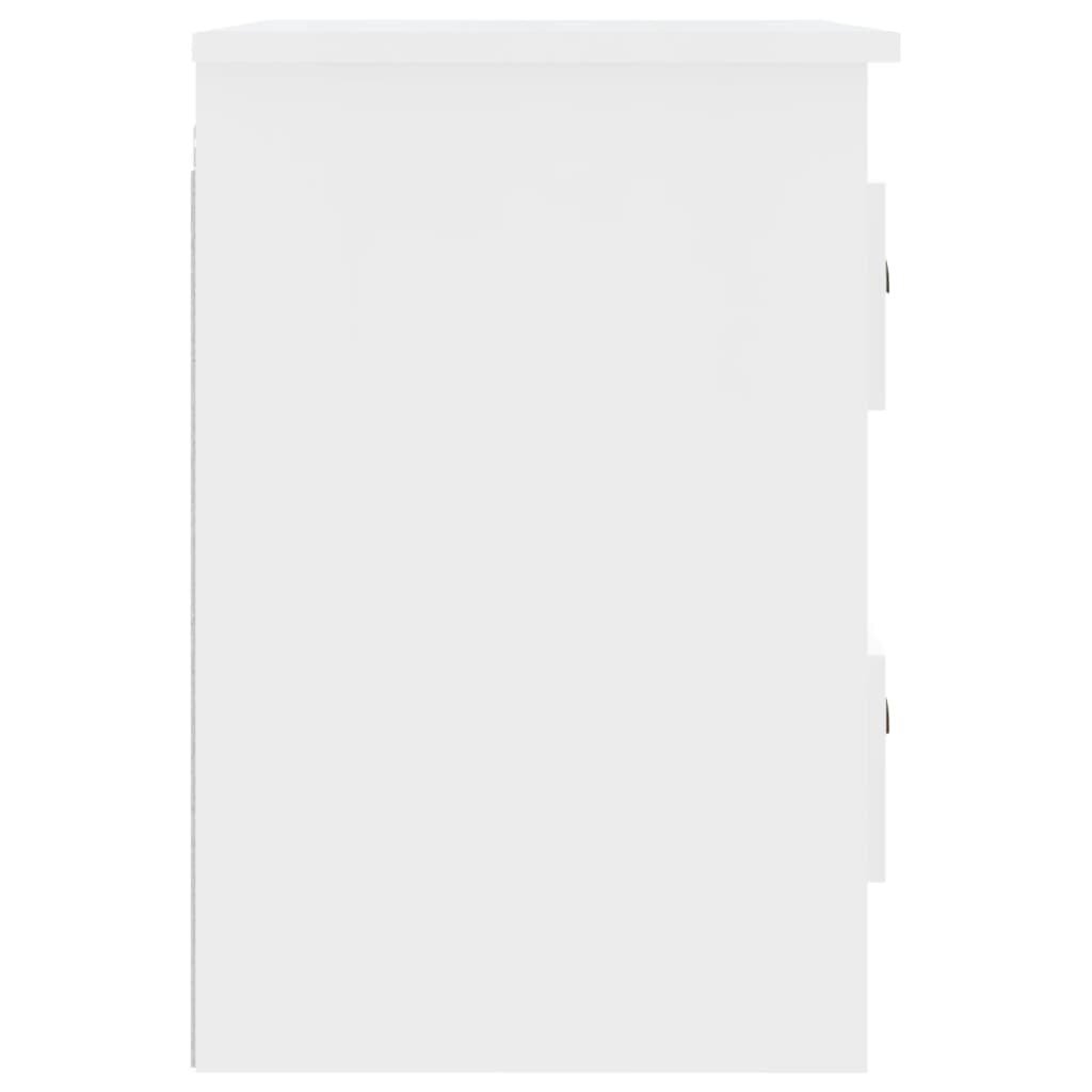 vidaXL seinale kinnitatav öökapp, valge, 41,5 x 36 x 53 cm hind ja info | Öökapid | kaup24.ee