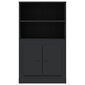 vidaXL kõrge kapp, must, 60 x 35,5 x 103,5 cm, tehispuit цена и информация | Elutoa väikesed kapid | kaup24.ee
