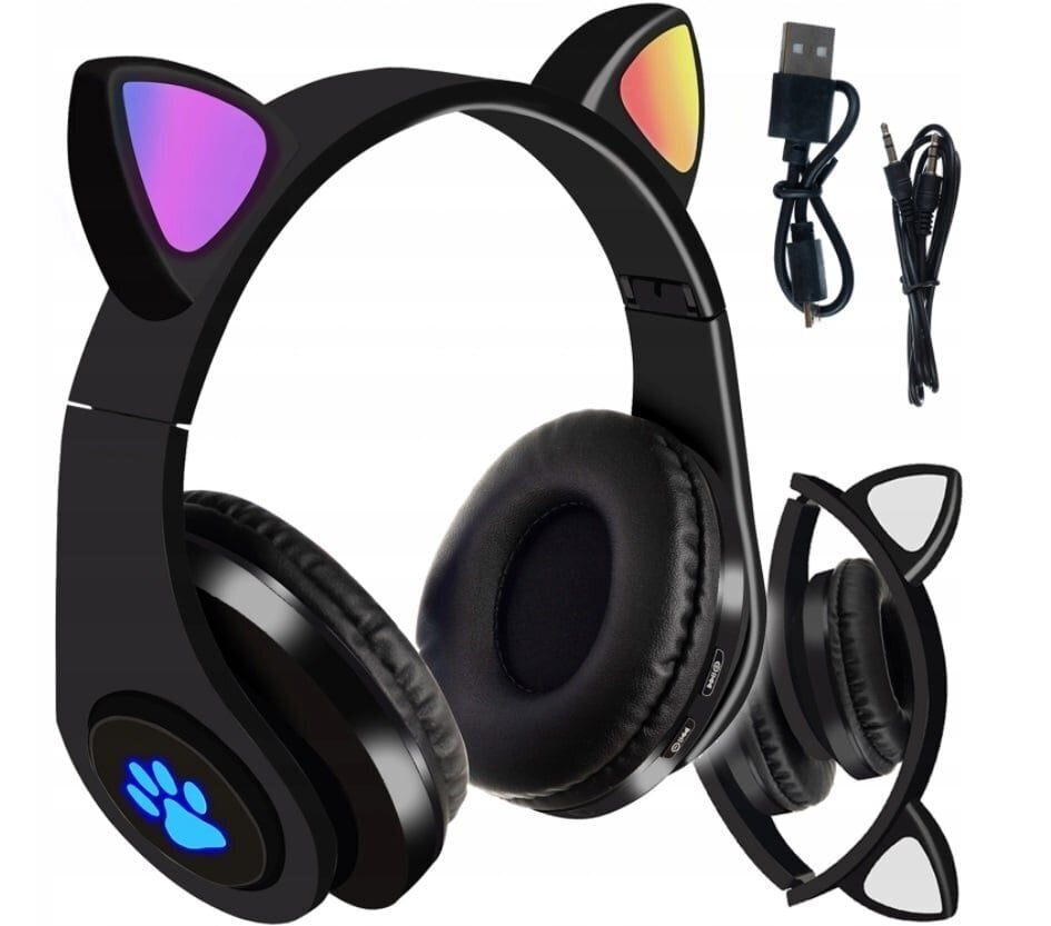 Led bluetooth kassikõrvadega juhtmevabad kõrvaklapid hind ja info | Kõrvaklapid | kaup24.ee