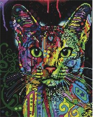 Teemantmosaiigi komplekt 40x50 cm, "Cat's look" (ruudukujulised teemandid) цена и информация | Алмазная мозаика | kaup24.ee