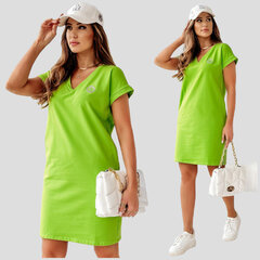 Naiste kleit Villena, roheline hind ja info | Kleidid | kaup24.ee