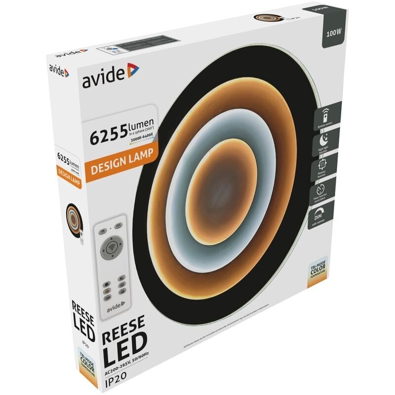 LED-laevalgusti Avide Reese 100W, puldiga цена и информация | Laelambid | kaup24.ee