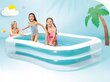 Täispuhutav ristkülikukujuline bassein Intex 262 x 175 cm цена и информация | Basseinid | kaup24.ee