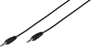 Vivanco кабель 3.5мм - 3.5мм 1м, черный (35810) цена и информация | Кабели для телефонов | kaup24.ee