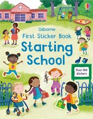 First Sticker Book Starting School hind ja info | Väikelaste raamatud | kaup24.ee