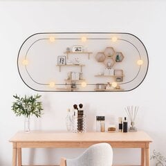 vidaXL seinapeegel LED-tuledega, 45 x 100 cm, klaas, ovaalne цена и информация | Зеркала | kaup24.ee