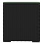 vidaXL lisalaud, must, 40 x 37 x 40,5 cm, polürotang hind ja info | Diivanilauad | kaup24.ee