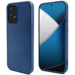 Telefoniümbris Moozy Lifestyle Samsung Galaxy A33 5G, silikoon, Kesköö Sinine hind ja info | Telefoni kaaned, ümbrised | kaup24.ee