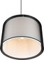 Trio ripplaelamp Burton 45cm, E27, matt must цена и информация | Rippvalgustid | kaup24.ee