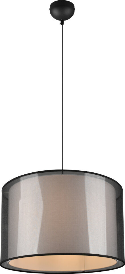 Trio ripplaelamp Burton 45cm, E27, matt must hind ja info | Rippvalgustid | kaup24.ee