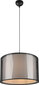 Trio ripplaelamp Burton 45cm, E27, matt must цена и информация | Rippvalgustid | kaup24.ee