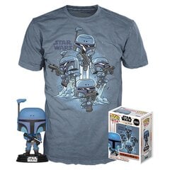 Star Wars Mandaloria POP! & Tee Komplekt Mandalorian, Suurus L 33807 цена и информация | Рубашки для мальчиков | kaup24.ee