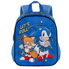Sonic The Hedgehog Roll 3D seljakott 31cm 120851 цена и информация | Школьные рюкзаки, спортивные сумки | kaup24.ee