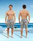 Kouric meeste ujumispüksid, kiiresti kuivavad, must/valge hind ja info | Ujumispüksid, shortsid | kaup24.ee