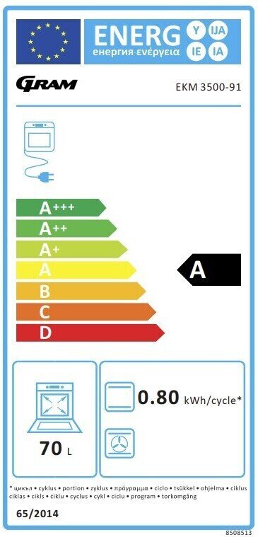 Gram EKM 3500-91 цена и информация | Elektripliidid | kaup24.ee