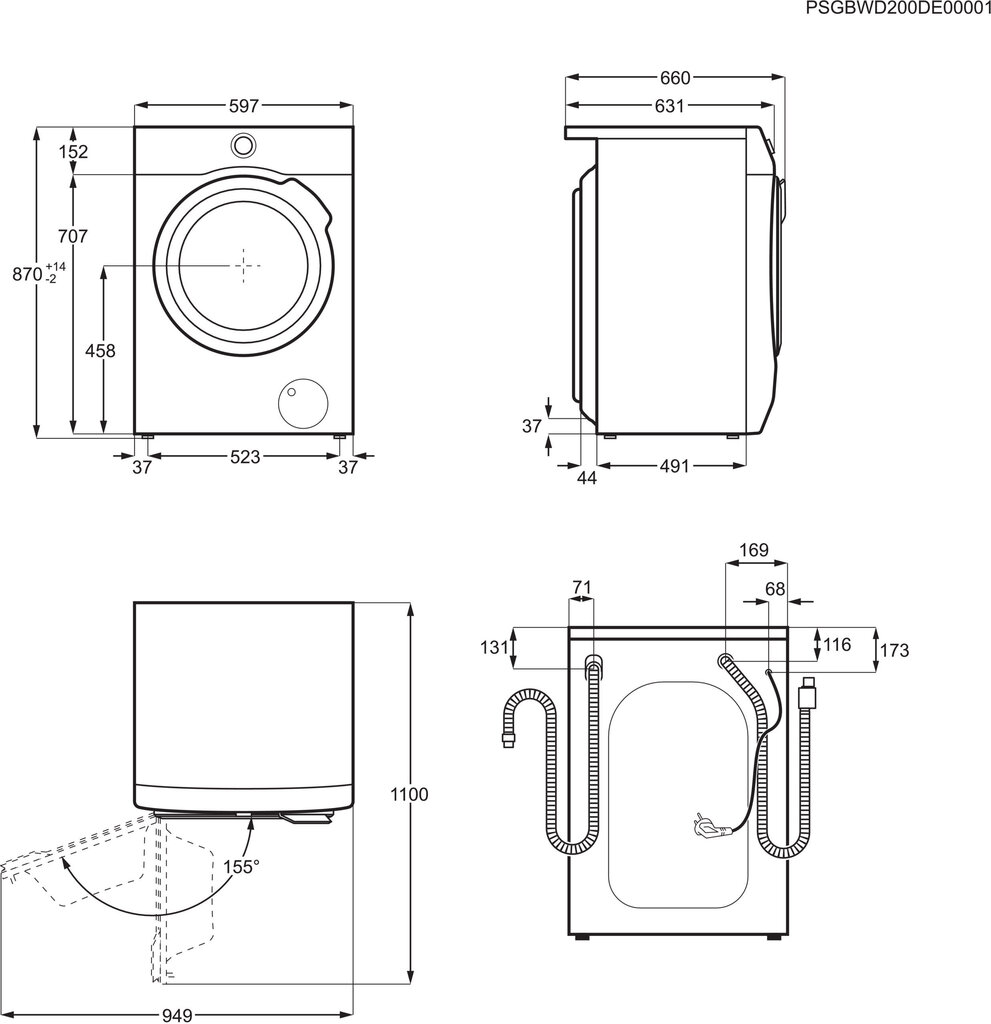 Electrolux EW9W7449S9 цена и информация | Pesumasinad | kaup24.ee