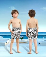 Poiste ujumispüksid Kouric, kiiresti kuivavad, must/valge hind ja info | Poiste ujumispüksid | kaup24.ee