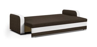 Трехместный диван Condi, коричневый/белый цвет цена и информация | Диваны | kaup24.ee