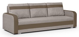 Трехместный диван Condi, светло-коричневый/коричневый цвет цена и информация | Диваны | kaup24.ee