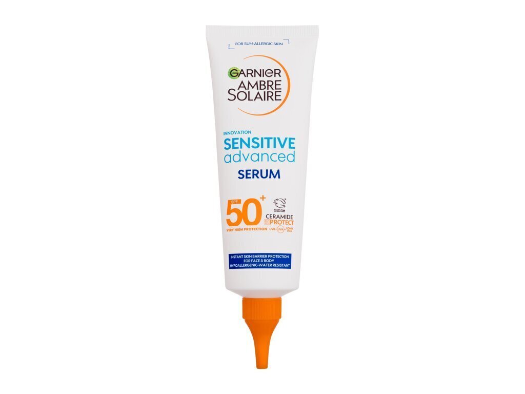 Päikesekaitseseerum Garnier Ambre Solaire SPF50+, 125 ml hind ja info | Päikesekreemid | kaup24.ee