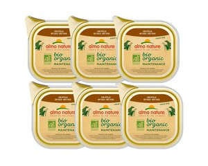 Konserv koertele Almo Nature Bio Organic, vasikapasteet, 6x100 g hind ja info | Konservid koertele | kaup24.ee