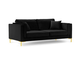 Четырехместный диван Luis 4, черный/золотистый цена и информация | Диваны | kaup24.ee