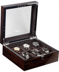 Шкатулка для часов Lockhart & Fleming Edgar VI, 24,5 x 10 x 23,5 см цена и информация | Детали интерьера | kaup24.ee