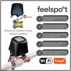 Умный контроллер клапана Feelspot FS-VC01 WiFi цена и информация | Системы безопасности, контроллеры | kaup24.ee