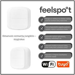 Умный контроллер сцены Feelspot FS-WSW01W Wi-Fi, Tuya цена и информация | Датчики | kaup24.ee