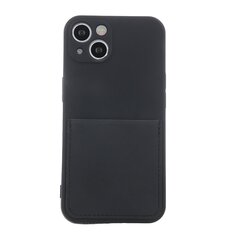 Telefoniümbris Fusion Card Case silikoonist Samsung A125 | M127 Galaxy A12 | M12, must hind ja info | Telefoni kaaned, ümbrised | kaup24.ee