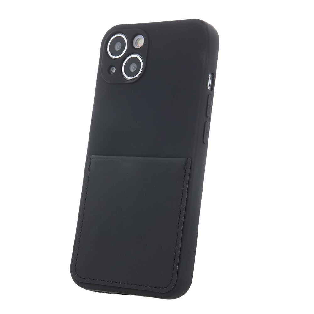 Telefoniümbris Fusion Card Case silikoonist Samsung A236 Galaxy A23 5G, must цена и информация | Telefoni kaaned, ümbrised | kaup24.ee